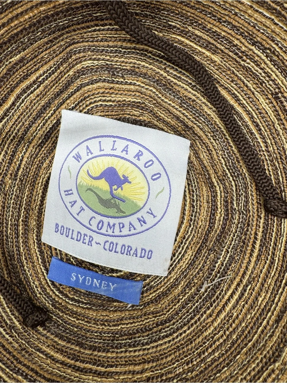 Wallaroo Hat Company Sydney sun hat Brown NWT